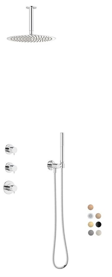 Damixa Iris XS 2 brusesystem, indbygning - Vælg farve